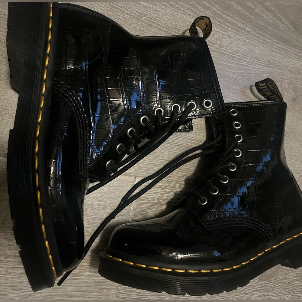 Dr. Martens Black Leather Boots